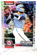JAMES WOOD 2026 TOPPS FANATICS TOPPS LOGO FOIL #349 WASHINGTON NATIONALS NM