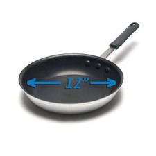 New 12 Winco AFP-12XC-H Gladiator Excalibur Non Stick Aluminum Fry Pan w Sleeve