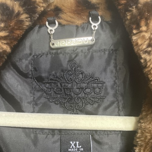 Joujou Faux Fur Leopard Print Jacket XL - Picture 2 of 6