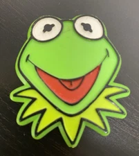 Vintage 1978 KERMIT THE FROG Muppets 2" Pin Pinback! Henson Associates Inc
