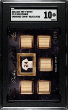2021 Leaf Art of Sport Willie Mays Game Used Bat RELICS /20 SGC 10 GEM MINT
