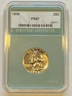 1956 25c Graded PR67 by NTC in sealed container. Beautiful Coin.