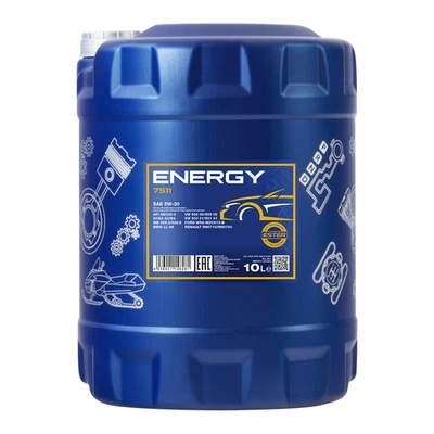 MANNOL Energy 5W-30 Huile Moteur HC Synthèse ACEA A3/B4 API SN/CH-4 10 L - Photo 1/3