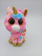 TySilk Beanie Boos 6" Pink Unicorn Plush Fantasia Tags