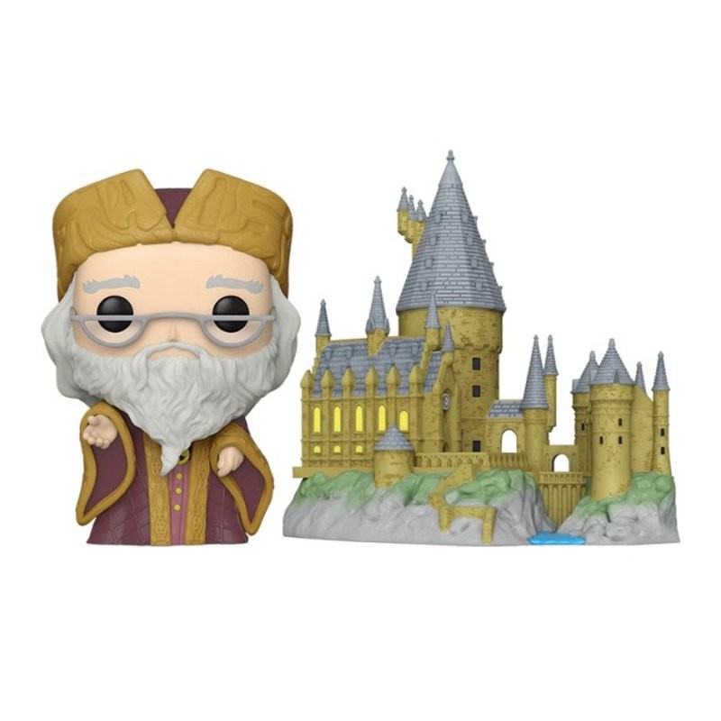Funko-Inc Figura Da Collezione Funko Pop Town Dumbledore Con Hogwarts Vinile 12 Cm - Immagine 2