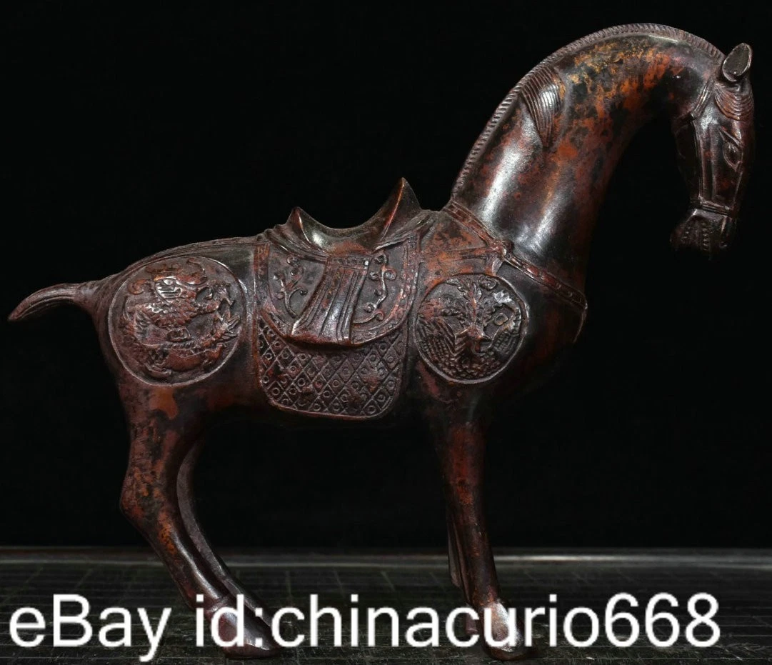 马古董原始中国风青铜雕像、雕像| eBay