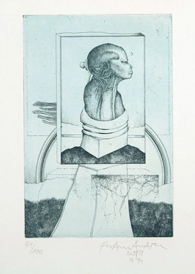 Surrealer Konstruktivismus, 1971. Franz Anatol WYSS (*1940 SUI), handsigniert - Bild 1 von 3