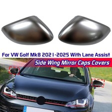 2x Chrom Spiegelkappen Gehäuse L+R Für VW Golf 8 VIII 2019-2026 mit Side Assist