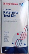 1 WALGREENS AT HOME PATERNITY TEST KIT TEST RUNS X2 NO LAB FEES  FREE SHIPPING 