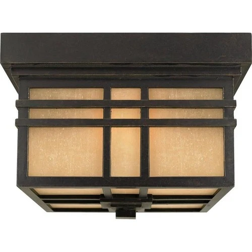 Hillcrest - 2 Light Flush Mount - 7 Inches high Outdoor Lantern Quoizel Lighting - Picture 2 of 2