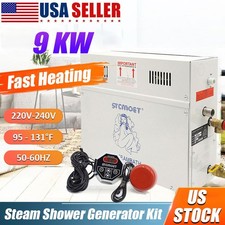 9KW Steam Generator Steam Showers 220V w/ Controller for Home SPA Bathroom Hotel