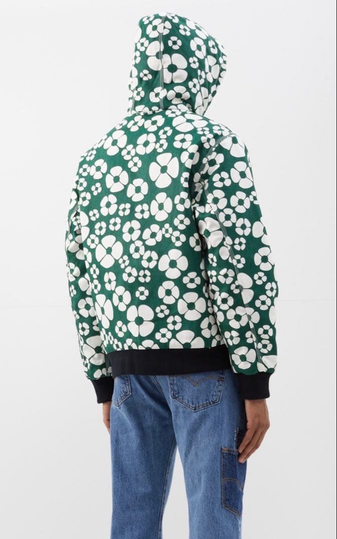 MARNI x Carhartt WIP Full Zip Hoodie Green Size S From Japan
