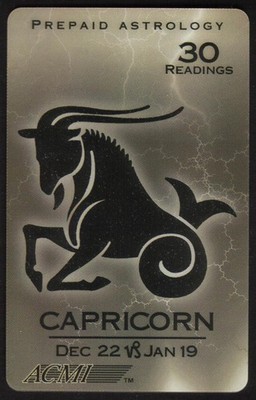 Astrologie-Serie: 30 Lesungen: CAPRICORN (22.12-19.01) MUSTER Telefonkarte