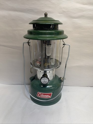 #ad #ad Vintage 1971 Coleman 220F green camp lantern w original box 8 71 $45.00