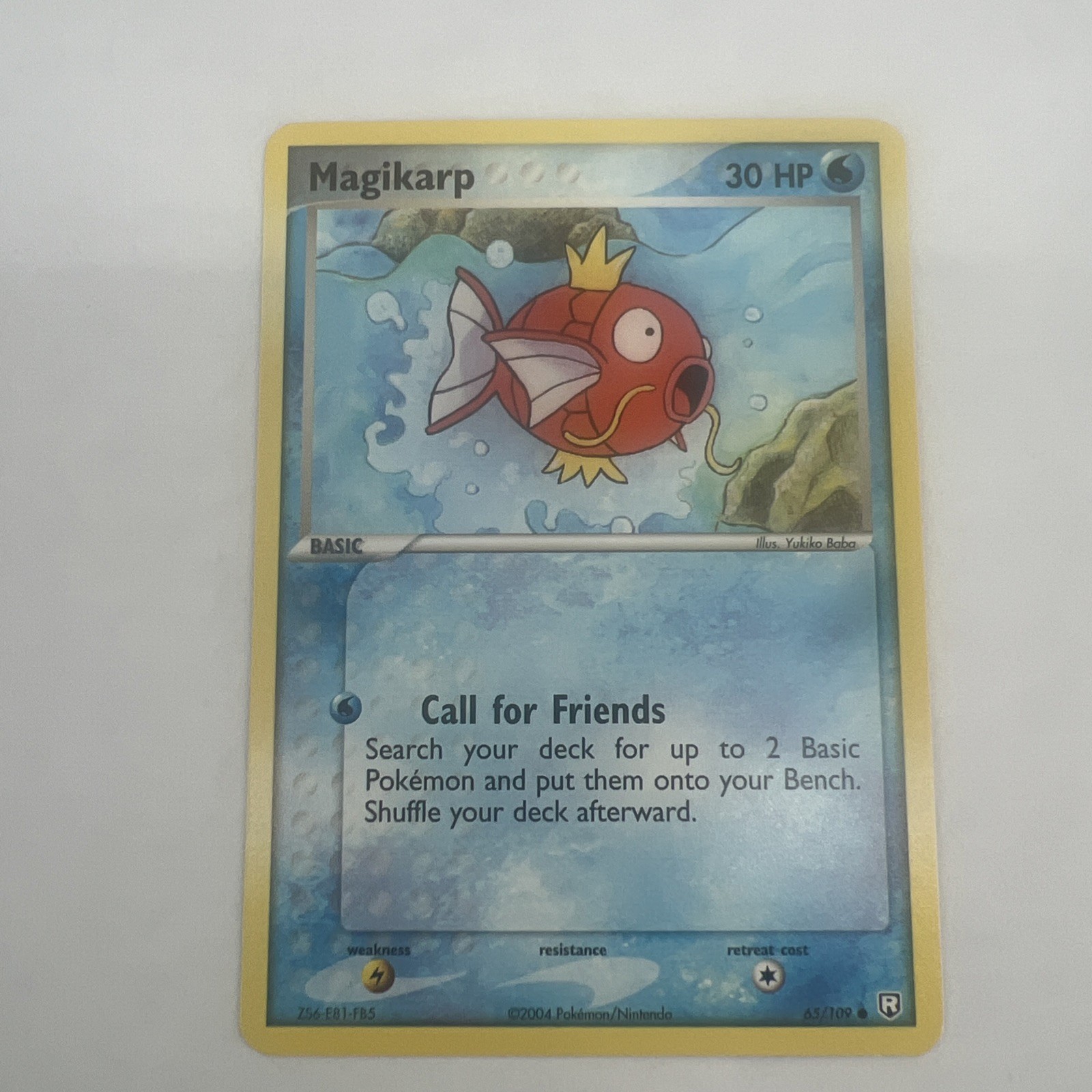 Pokemon Magikarp 65/109 Team Rocket Returns Common NM