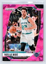 2024-25 Panini Prizm #88 Vasilije Micic Prizms Pink Ice