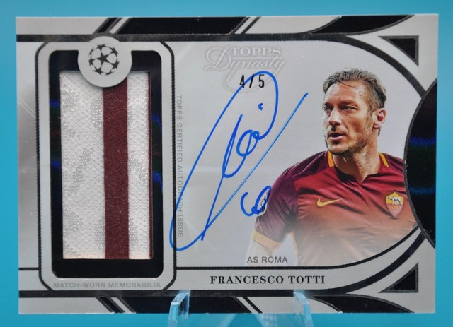2024-25 Topps Dynasty Francesco Totti Patch Autograph Black /5 SSP AS ROMA