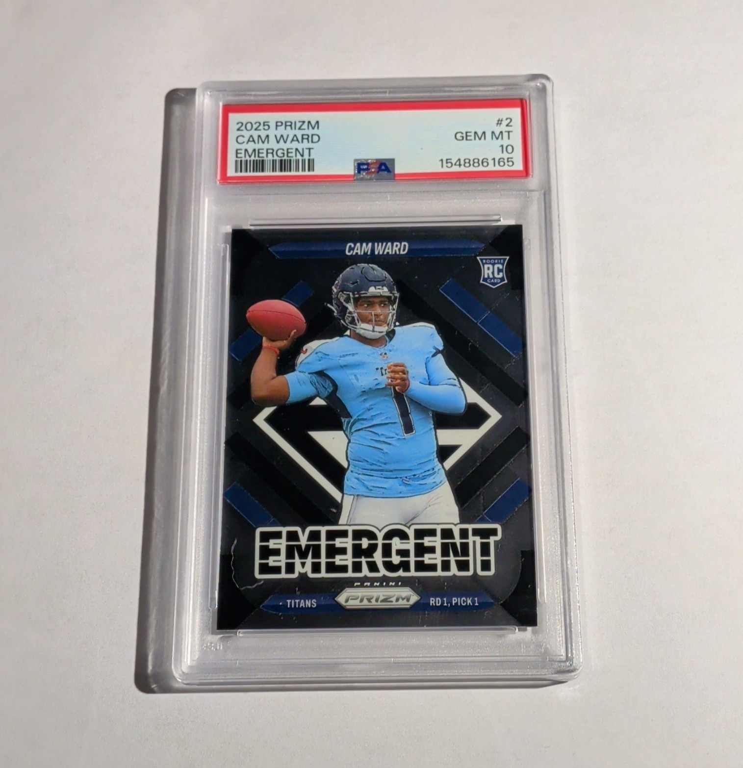 Cam Ward Panini Prizm Emergent #2 Base