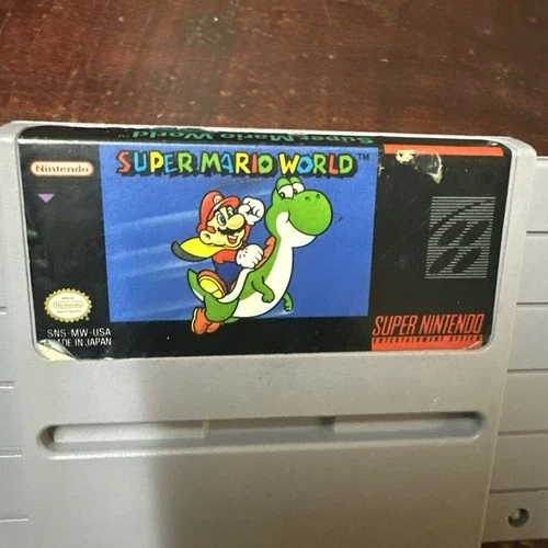 Super Mario World (Super Nintendo, SNES, 1991) Authentic Tested & Battery Works