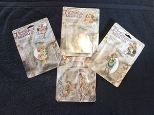 Set of 4 Daisy Kingdom Victorian Keepsakes #339, #330, #332 & Col. 3 Pin Kit