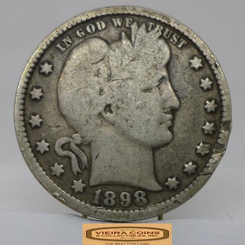 1898 Barber Silver Quarter - #C56146NQ