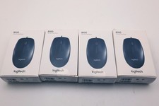 Lot of 4 Logitech B100 Wired USB Computer Mouse New Sealed Retail Boxes