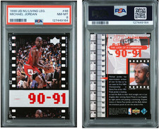 PSA 8 Near Mint - Mint Michael Jordan 1998 Upper Deck Living Legend #46