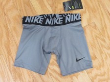 Nike Dri-Fit Boys Compression Shorts Gray Medium BRAND NEW WITH TAG