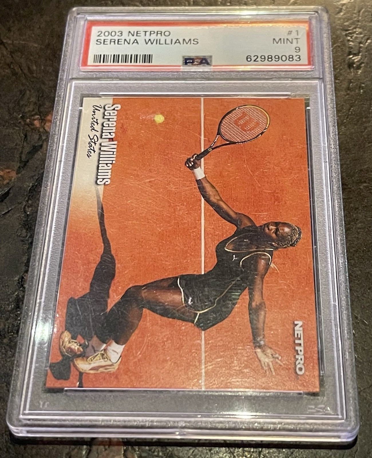 PSA 9 SERENA WILLIAMS 2003 NETPRO RC #1 TENNIS CARD GOAT!