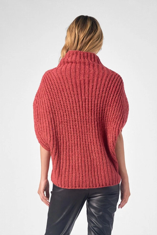 Suéter cuello alto manga corta Elan talla M Foto 3 de 4