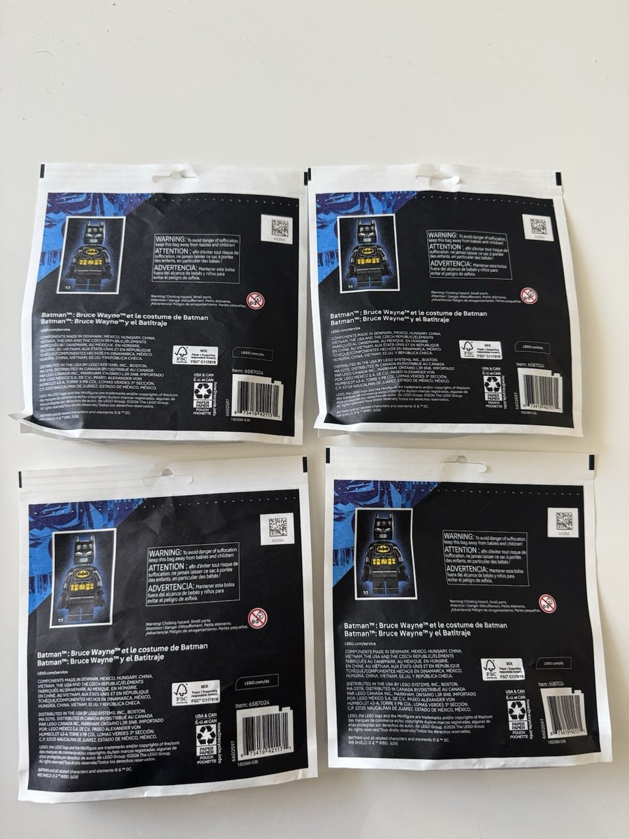 送给南山的礼物 4x LEGO 30726 DC Batman Bruce Wayne and the Batsuit Batcave | NEW
