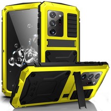 Compactible with Note 20 Ultra Metal Case with Screen Protector Military Rugg...