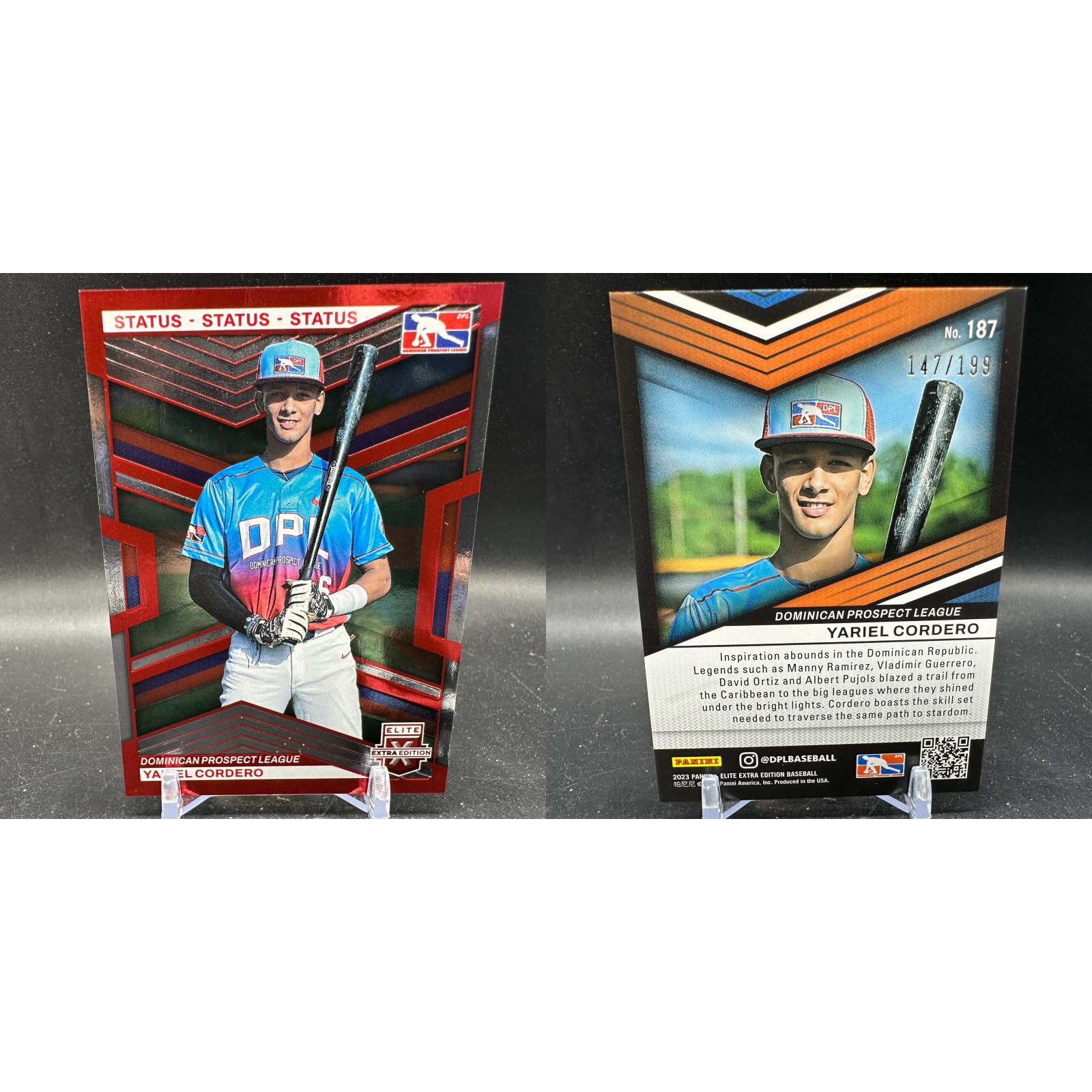 Dominican Prospect Lot 19 Baseball Cards Elite Extra Edition Auto Patch Numbered view 16