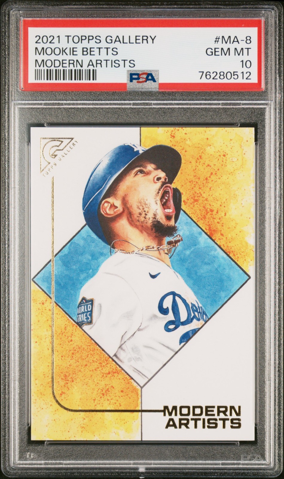 2021 Topps Gallery - Modern Artists #MA-8 Mookie Betts - PSA 10