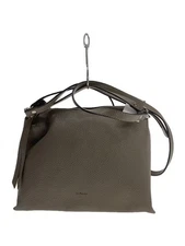 RIPANI 2way handbag shoulder bag leather gray plain
