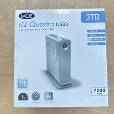LaCie d2 Quadra USB3 2TB External HDD USB 3.0 eSATA FW800 7200RPM