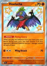 Hawlucha Holo 175/091 Shiny Rare SV: Paldean Fates LP Pokemon Card on eBay