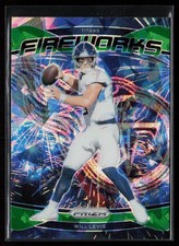 2024 Panini Prizm #4 Will Levis Fireworks Green Ice Prizm