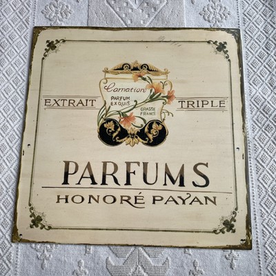 Französische Nelke Extrait Triple Parfums 12'' Metall Werbeschild