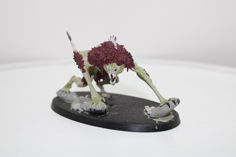 Warhammer AoS Flesh Eater Courts Varghulf Courtier good cond 71326