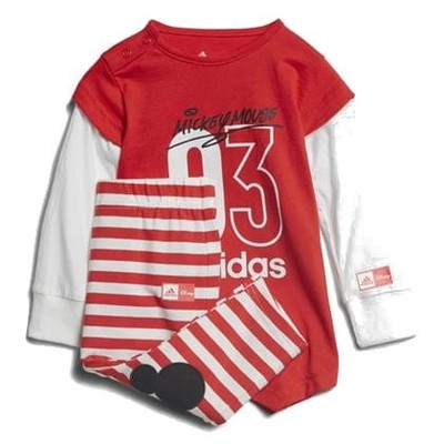 Tracksuits Universal Infants Adidas Disney CV5966 White-Red