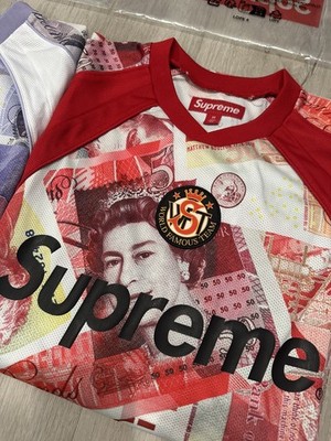 Supreme Pounds Soccer Jersey Red FW 26 MEDIUM ORDER CONFIRMED