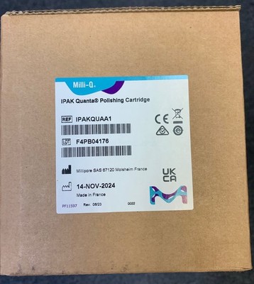 Brand new Millipore Milli-Q IPAK Quanta  Polishing Cartridge IPAKQUAA1