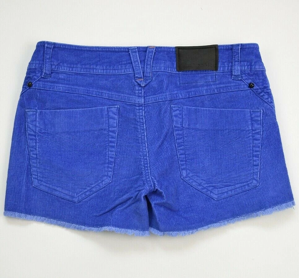 Oakley Damen Jeans Shorts Stretch Cord Hot Pants kurze Hose Sommer blau 38 (M)