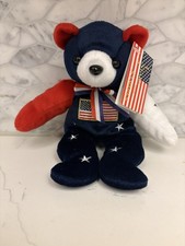 Cris Ta Bear "Stars and Stripes" Teddy Bear Collectible Patriotic 4th July