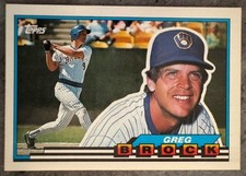 GREG BROCK 1989 TOPPS BIG, #100, MILWAUKEE BREWERS