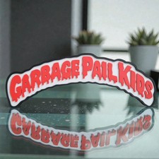 Garbage Pail Kids Logo 3D SIGN Red White 