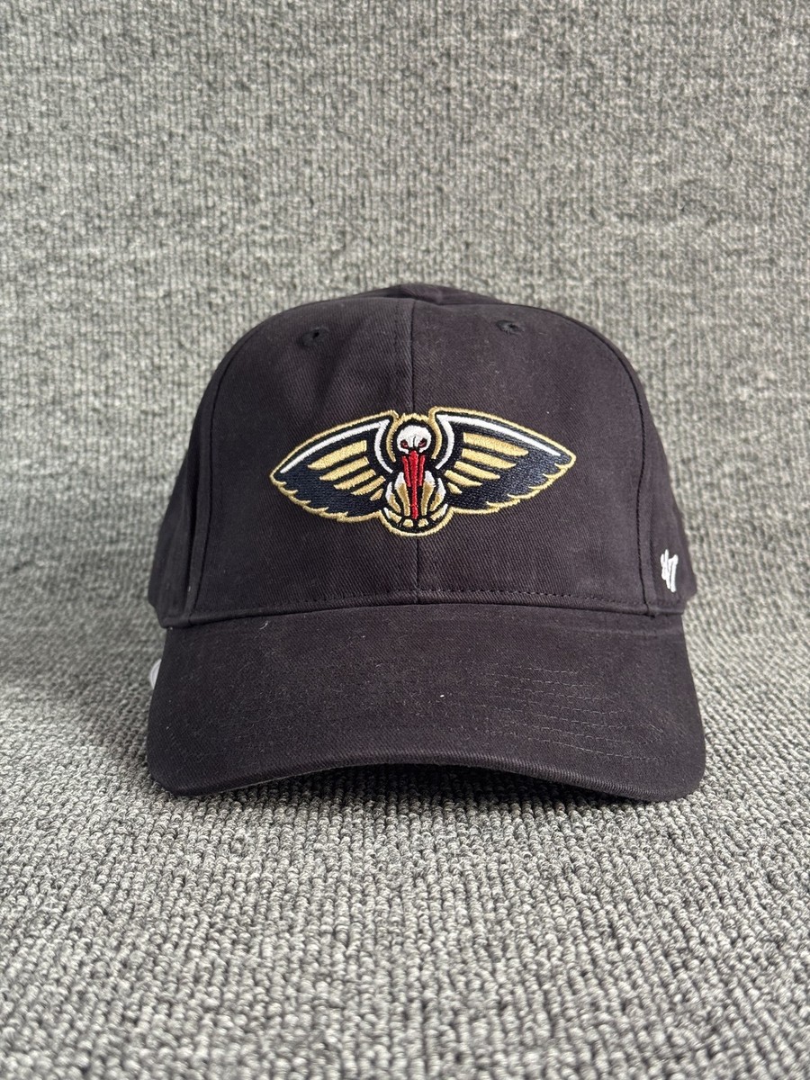 '47 Brand New Orleans Pelicans NBA Black Strapback Cap Hat