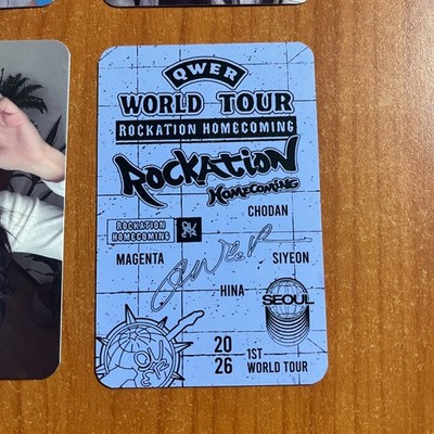 SIYEON QWER Photocard Word Tour Rockation Homecoming Official Kpop