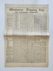 1887 antique WHALEMEN SHIPPING LIST NEWS new bedford ma SPERM WHALE OIL ad — photo 1
